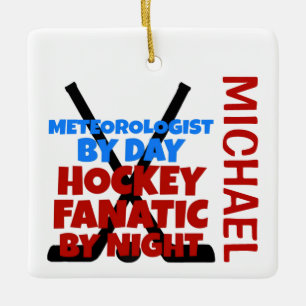 Meteorologe Lieben Hockey CUSTOM Keramikornament