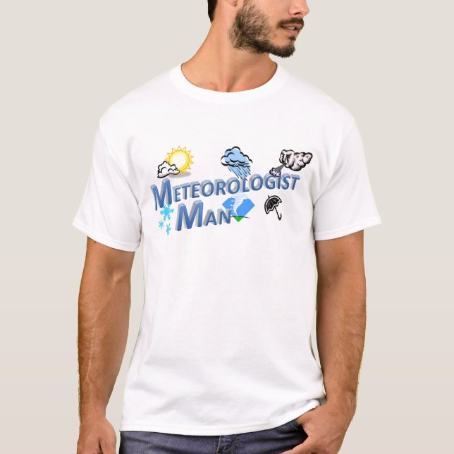 Meteorologe-Mann T-Shirt (Vorderseite)