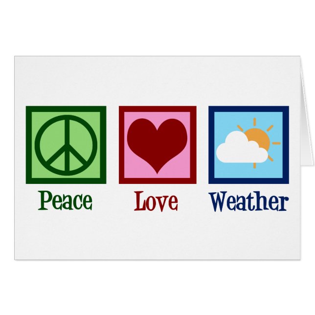 Meteorologe Peace Liebe Weather (Vorderseite (Horizontal))