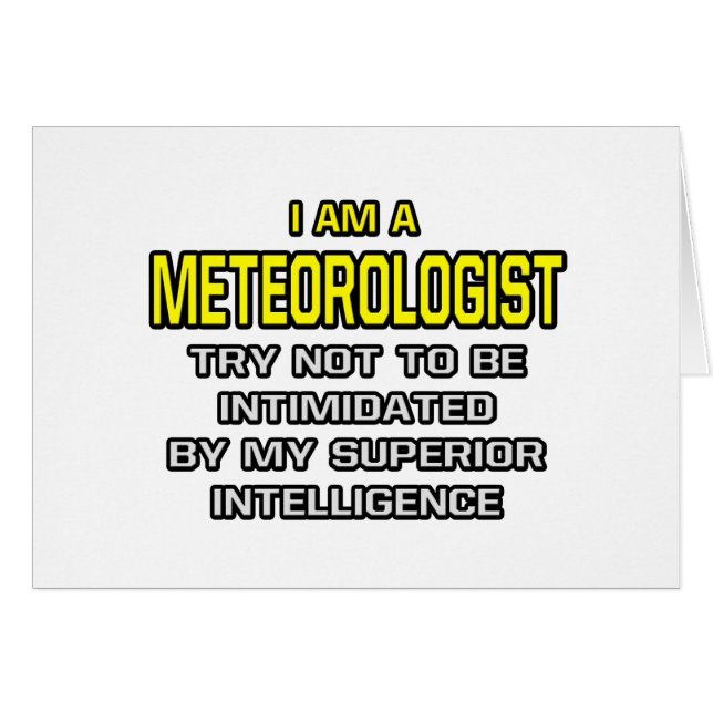 Meteorologe... Superior Intelligence (Vorderseite (Horizontal))