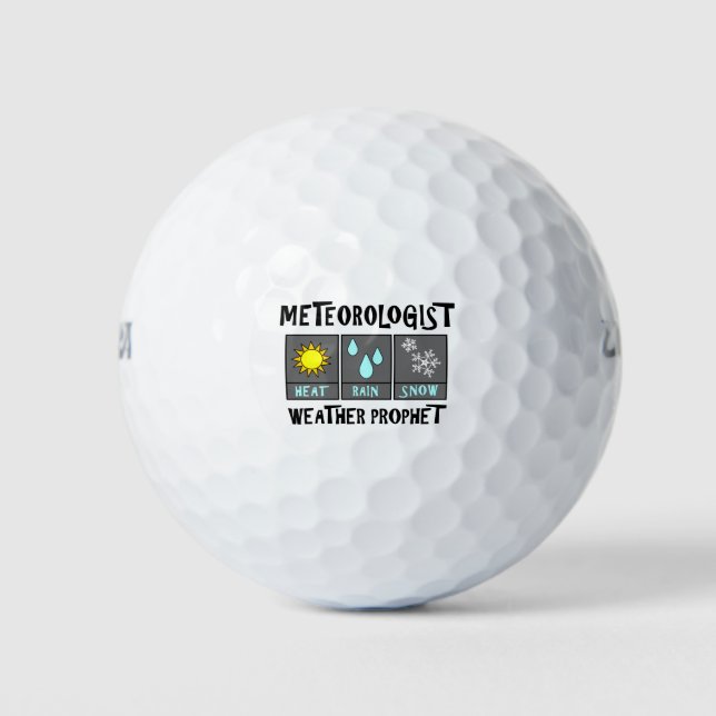 Meteorologe Weather Prophet Tasse Golfball (Vorderseite)