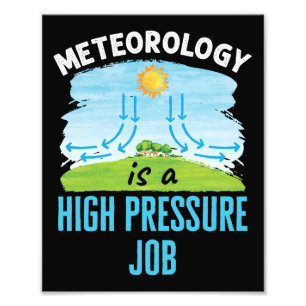 Meteorologie ist ein Hochdruck-Jobwetter Fotodruck