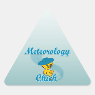 Meteorologie-Kick #3 Dreieckiger Aufkleber