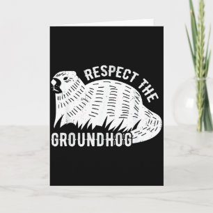 Meteorologie Lustig Respektiert den Groundhog Day Karte