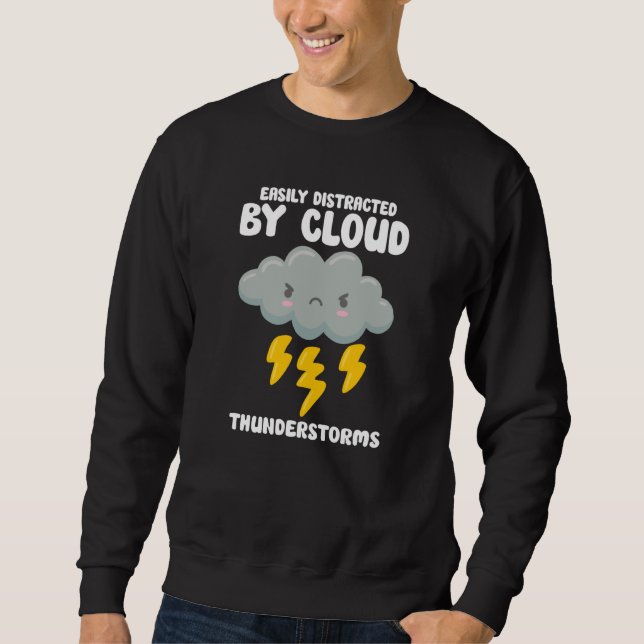 Meteorologie Vorhersage Meteorologe Wetter Sweatshirt (Vorderseite)
