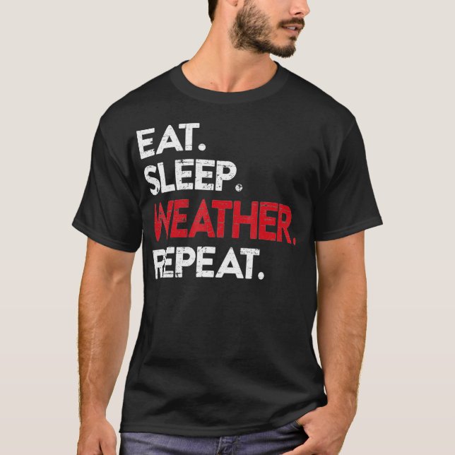 Meteorologie Wetterman Storm Chaser Tornado T-Shirt (Vorderseite)
