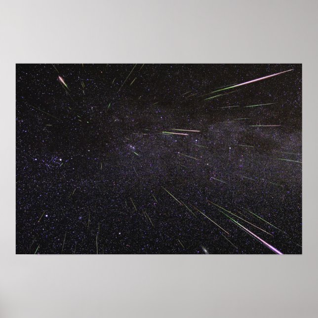 Meteorschauer Poster (Vorne)