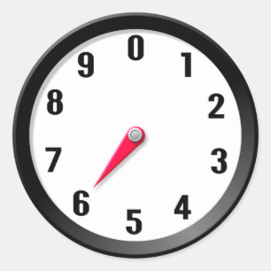 Meter 6 runder aufkleber