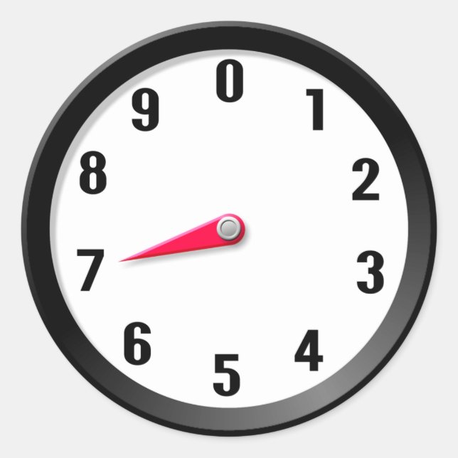 Meter 7 runder aufkleber (Vorderseite)