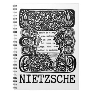 method in MADNESS philosophy quote by Nietzsche Notizblock