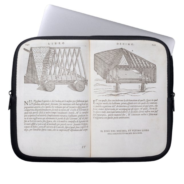 Methoden des Transportierens der vorfabrizierten Laptopschutzhülle (Vorderseite)