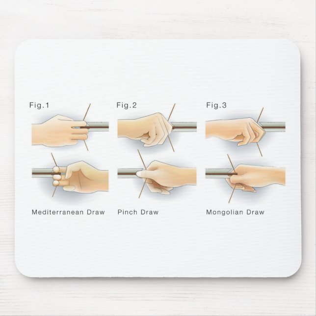 Methoden Zeichnend Bows Kyudo Archery Yumi Bow Zei Mousepad (Vorne)