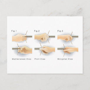 Methoden Zeichnend Bows Kyudo Archery Yumi Bow Zei Postkarte