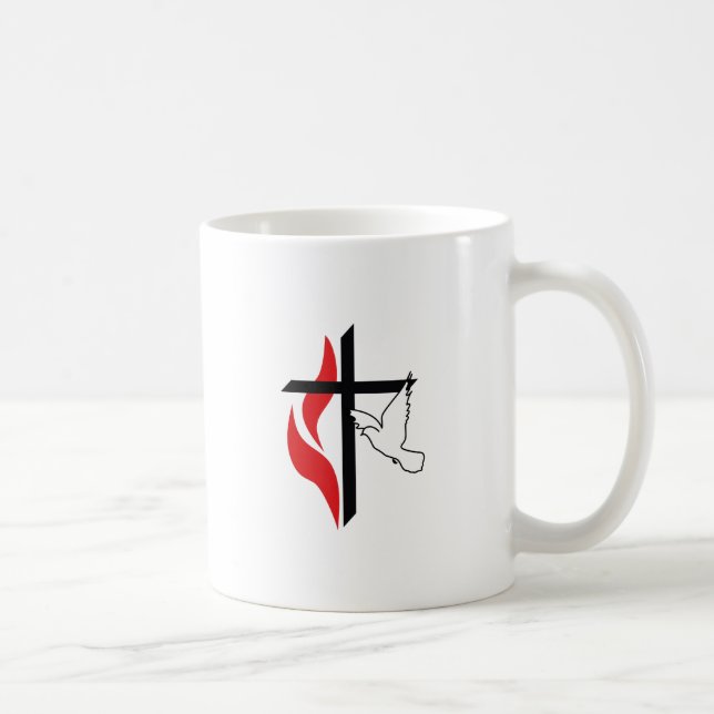 METHODIST CROSS UND DOVE KAFFEETASSE (Rechts)