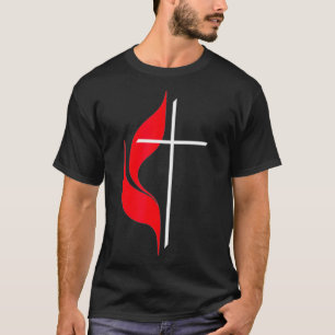 Methodist Flag Christliche Methodisten Protestant T-Shirt