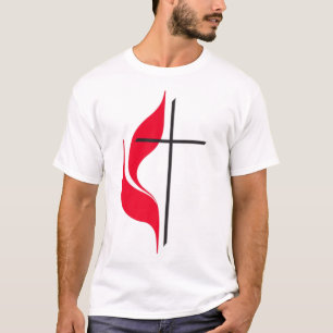 Methodist Flag Christliche Methodisten Protestanti T-Shirt