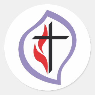 METHODIST FRAUEN RUNDER AUFKLEBER