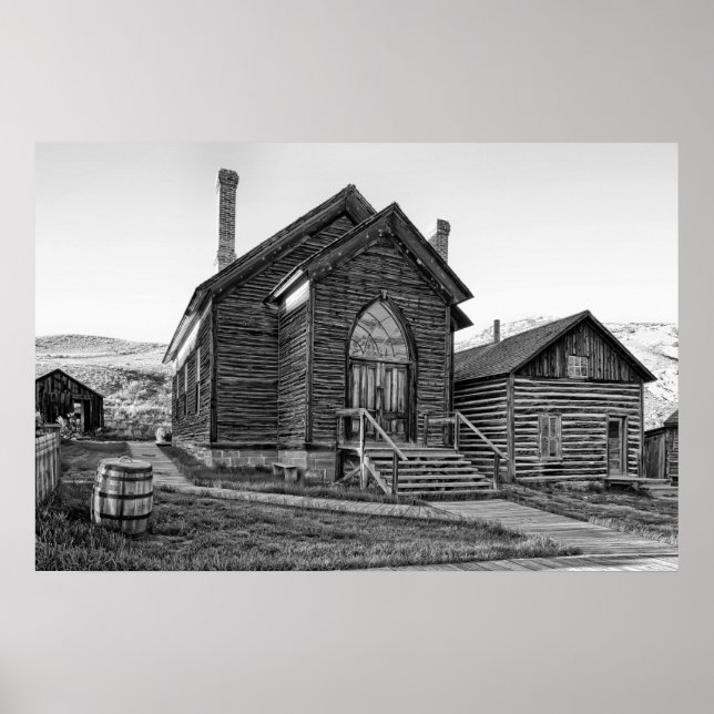 METHODISTKIRCHE IN BANNACK MONTANA GHOST STADT POSTER (Vorne)