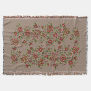 Metis Art Blanket Native BeadingThrow Blankets Decke