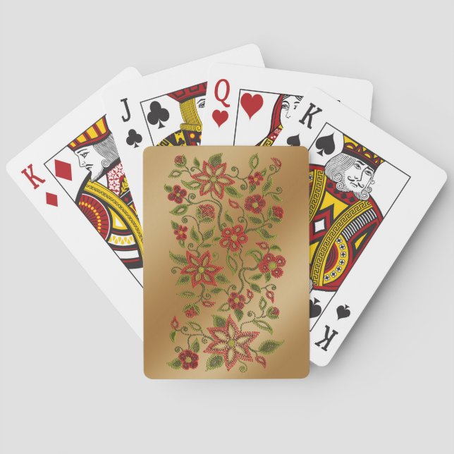Metis Art Cards Custom Metis Beading Playing Cards Spielkarten (Rückseite)