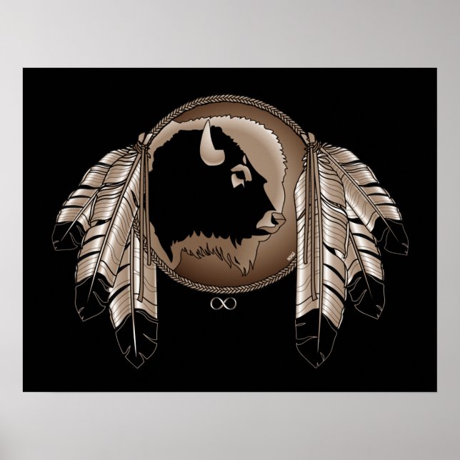 Metis Art Poster Spirit Animal Native Print Poster (Vorne)