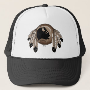 Metis First Nation Cap Buffalo Wildlife Cap Truckerkappe