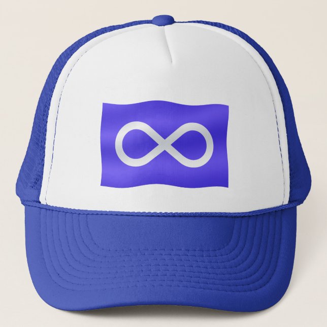 Metis First Nation Cap Metis Flag Hat Baseball Cap Truckerkappe (Vorderseite)