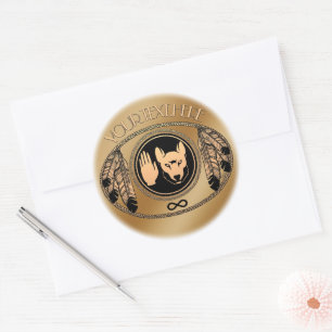 Metis Flag Art Stickers First Nations Wolf Geschen