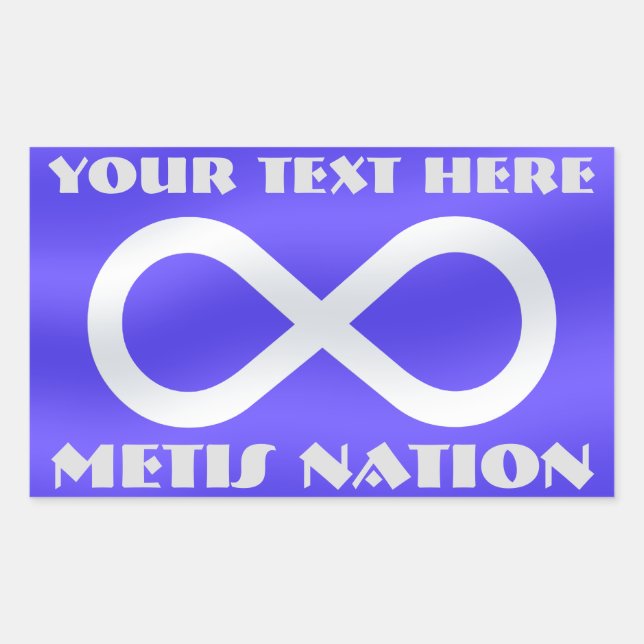 Metis Flag Art Stickers Personalisiert Metis Stick (Vorderseite)