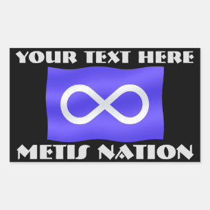 Metis Flag Art Stickers Personalisiert Metis Stick