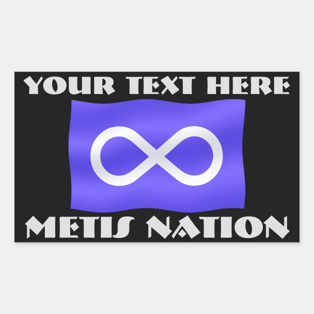 Metis Flag Art Stickers Personalisiert Metis Stick (Vorderseite)