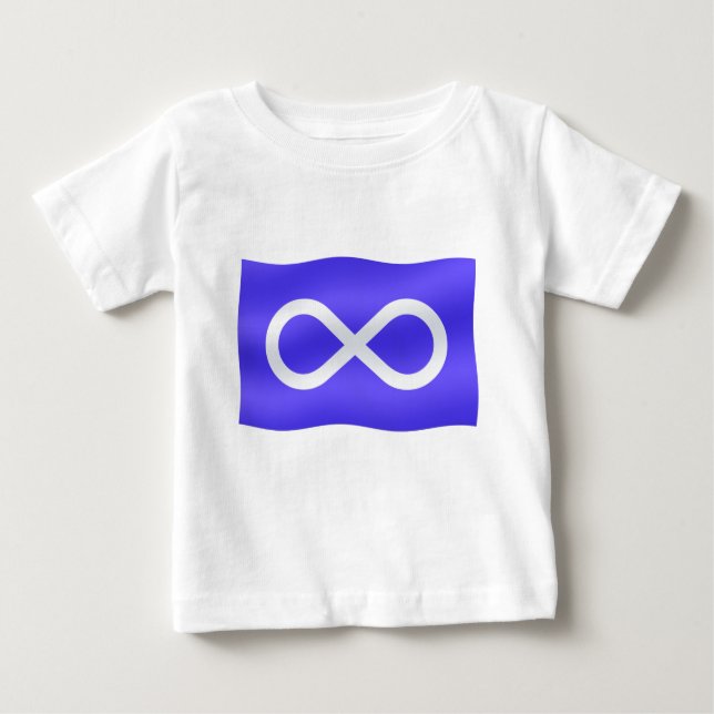 Metis Flag Baby T - Shirt First Nation Baby Shirt (Vorderseite)