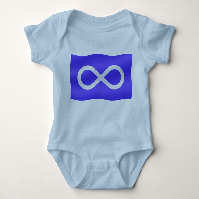 Metis Flag Baby T - Shirt First Nation Baby Shirt (Vorderseite)