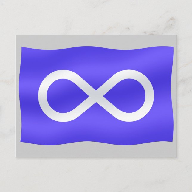 Metis Flag Cards First Nations Art Cards Metis Postkarte (Vorderseite)