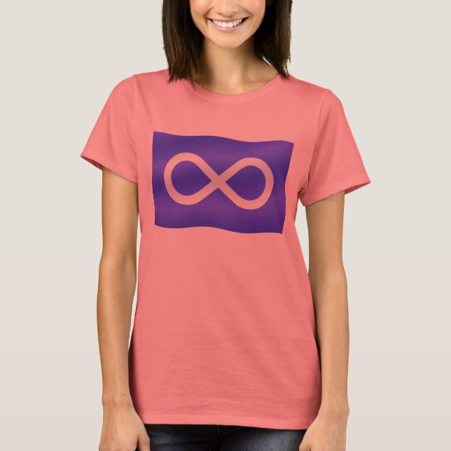 Metis Flag Frauen T-Shirt Bio Metis T - Shirt (Vorderseite)