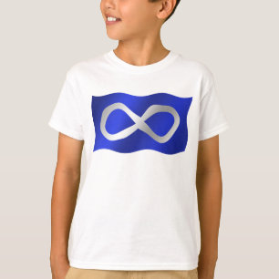 Metis Flag Kids T - Shirt First Nation Art Tee Shi