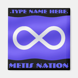 Metis Flag Kühlschrankmagnet Personalisiert Metis  Magnet