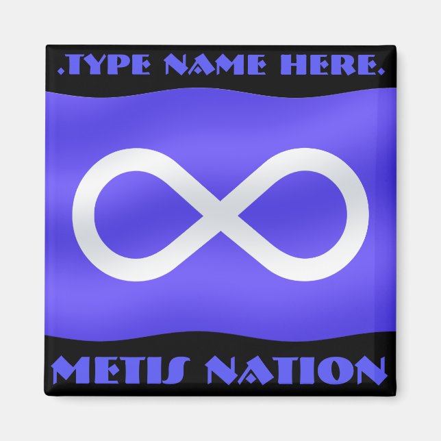 Metis Flag Kühlschrankmagnet Personalisiert Metis  Magnet (Vorne)