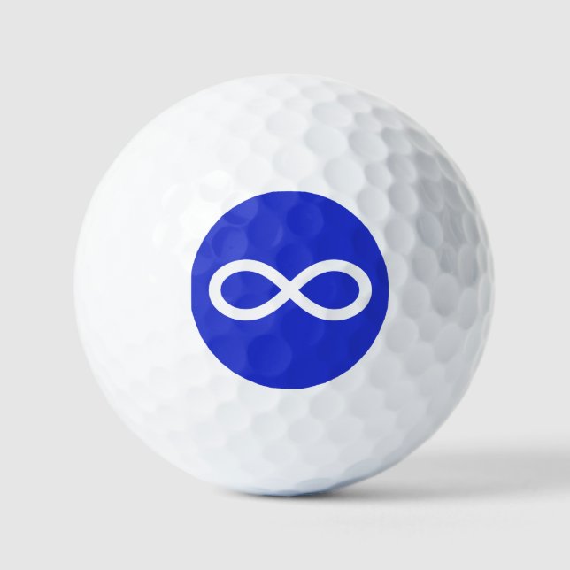 Metis Flag, Métis flag  Golfball (Vorderseite)