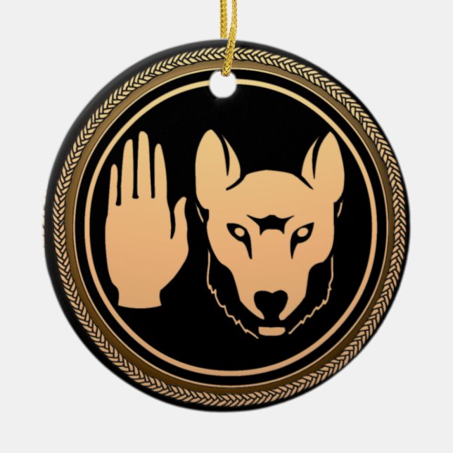 Metis Flag Ornament Personalisiert Tribal Dekorati (Vorne)