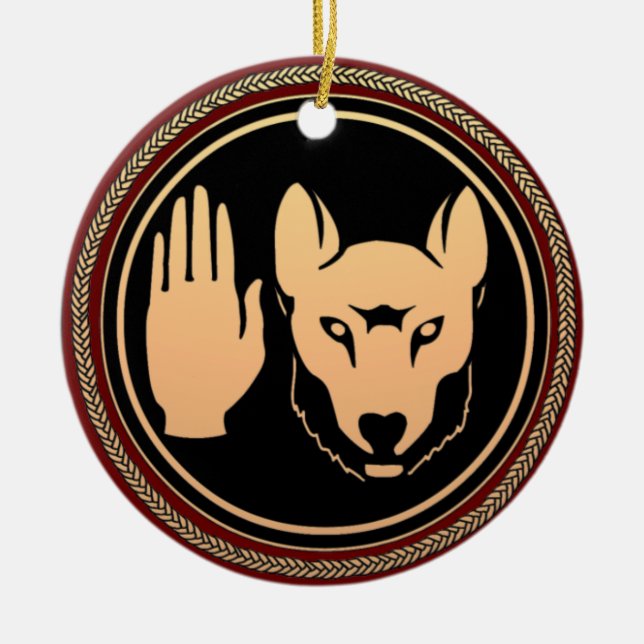 Metis Flag Ornament Personalisierte Tribal Dekorat (Vorne)