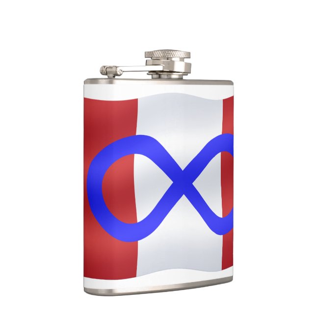 Metis Flag Personalisiert Metis Drinks Flaschen Flachmann (Rechts)