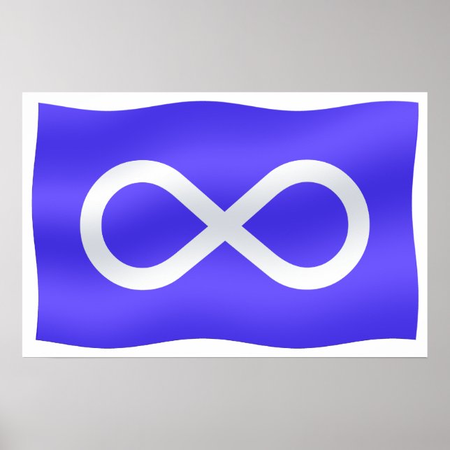 Metis Flag Poster Metis Flag Plakat Druckgeschenke (Vorne)