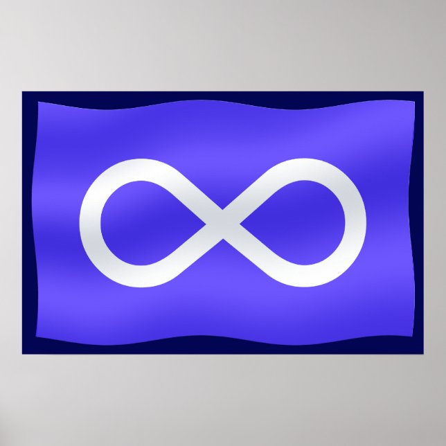 Metis Flag Poster Metis Flag Plakat Druckgeschenke (Vorne)
