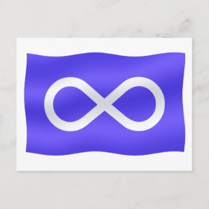 Metis Flag Postkarten Buffalo Erste Nationen Karte