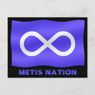 Metis Flag Postkarten Metis First Nations Cards