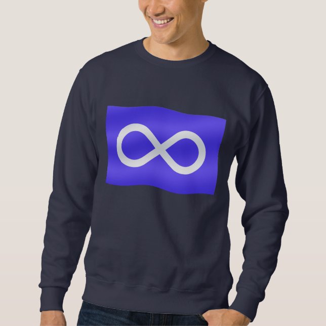 Metis Flag Sweatshirt Metis Flag Shirts Metis Tops (Vorderseite)