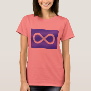 Metis Flag Womens T-Shirt Bio First NationT-Shirt