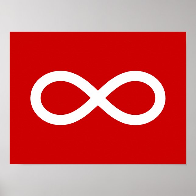 Metis-Flagge, Métis-Flagge Poster (Vorne)