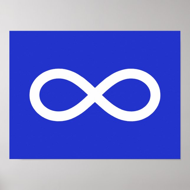 Metis-Flagge, Métis-Flagge Poster (Vorne)
